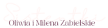Oliwia i Milena Zabielskie - Sistentki - logo napis